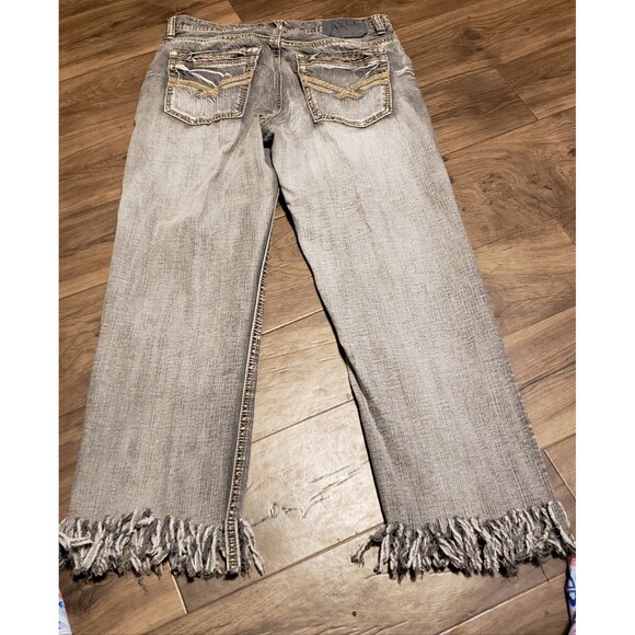 Axel Relaxed Straight Distressed Black Women's Jeans Sz 32x32 - Picture 3 of 8